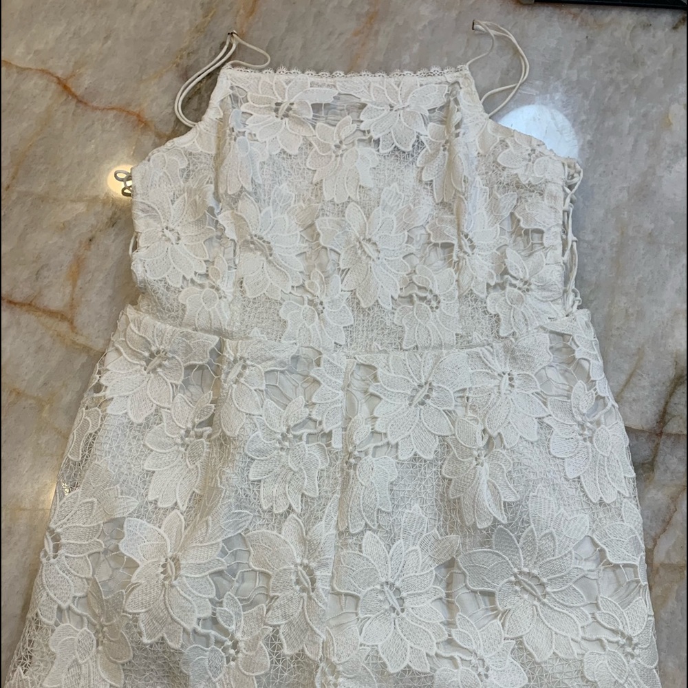 White lace Kendall and Kylie romper